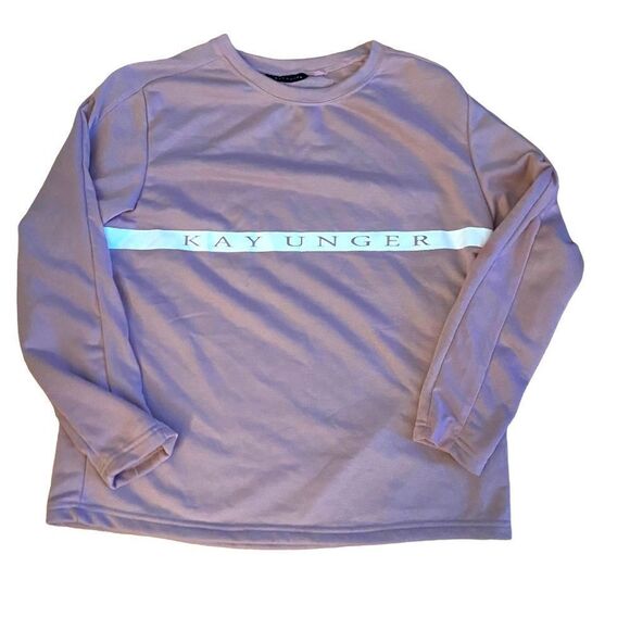 Kay Unger Lavender Sweatshirt Sz L NWOT - Picture 1 of 3